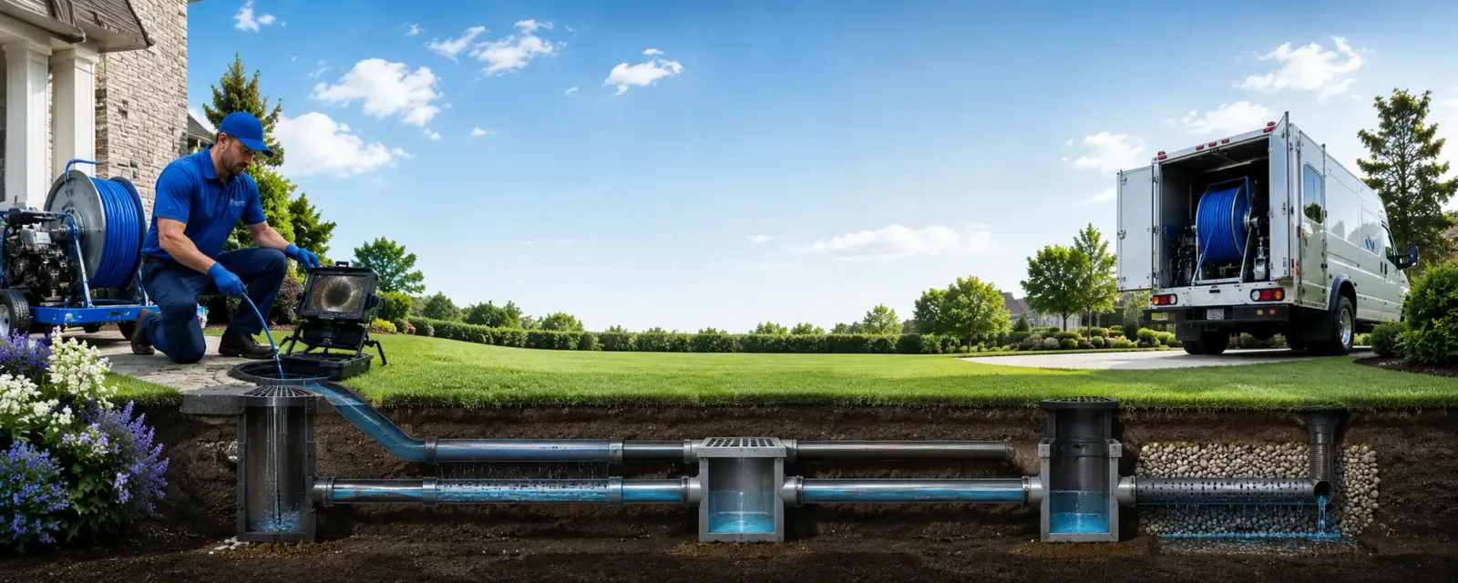 Outdoor drain cleaning information for Orwell, VT